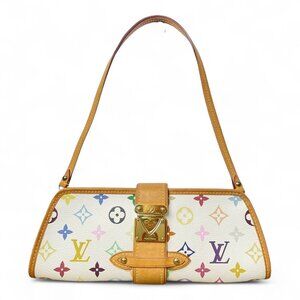 Louis Vuitton White Multicolor Shoulder Bag